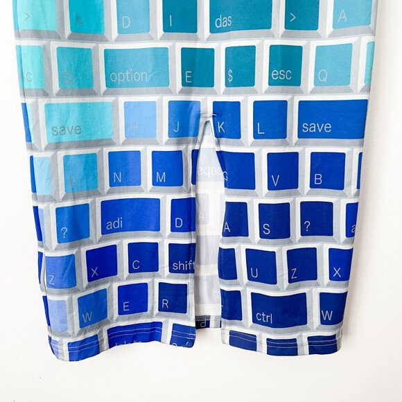 Jeremy Scott x Adidas Keyboard Maxi Dress Rainbow Multicolor - Picture 13 of 16